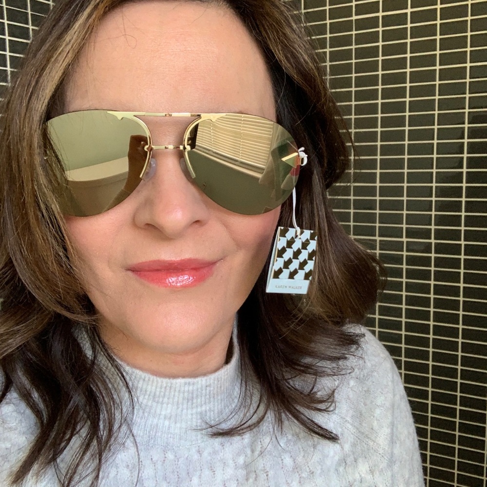 New! Karen Walker love hangover aviator gold - Picture 2 of 8